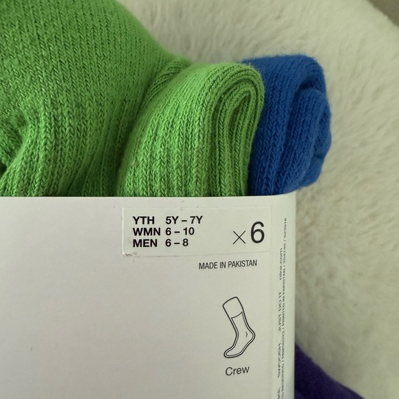 Nike Dri-Fit Everyday Plus Socks 6 Pack / 6 Colors Men’s 6-8 Woman’s Sz 6-10 - Picture 4 of 4